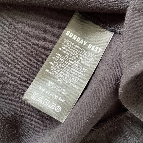 Aritzia Sunday Best Marion black wrap dress - Picture 10 of 11